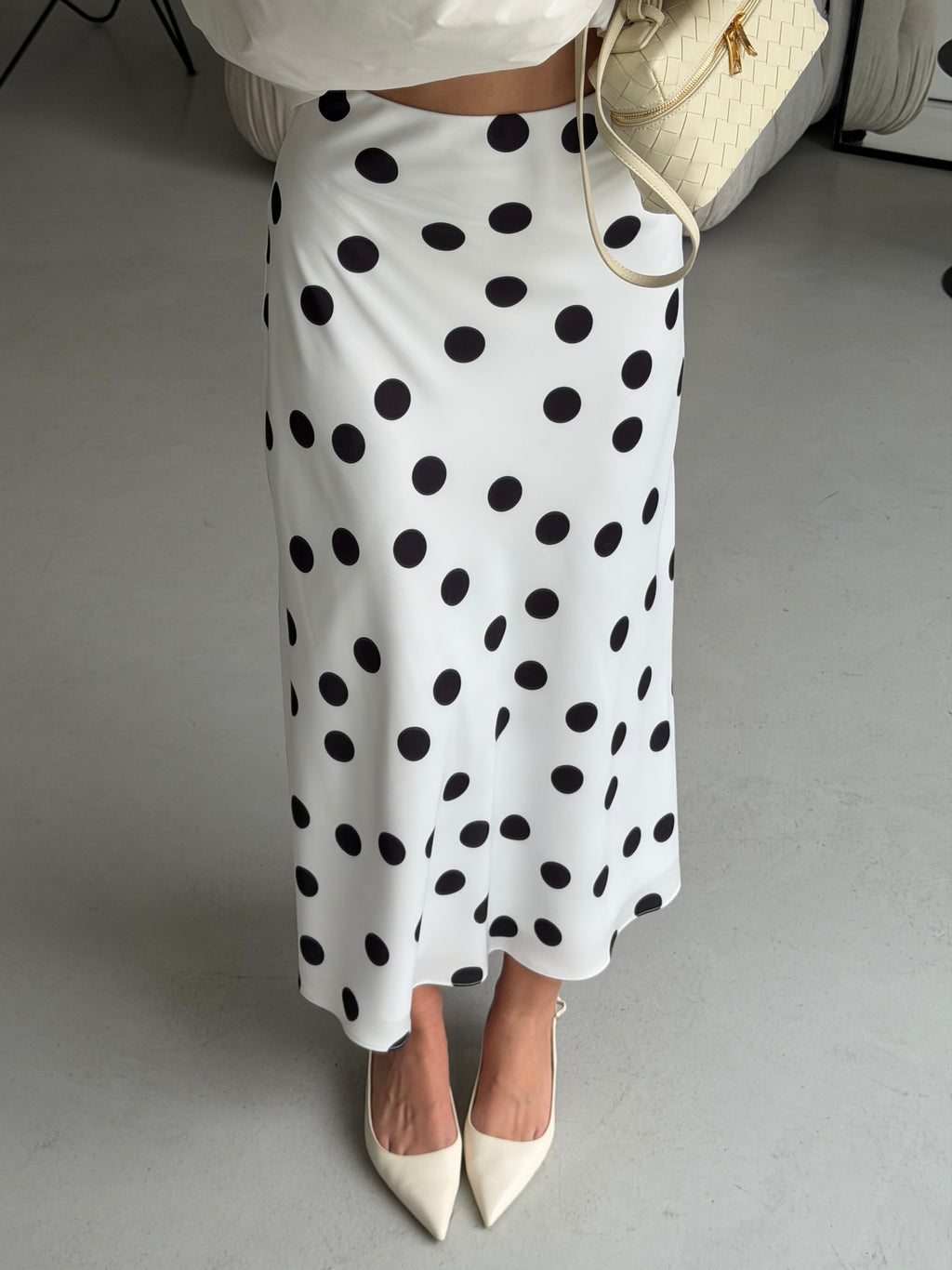 Satin Midi Skirt