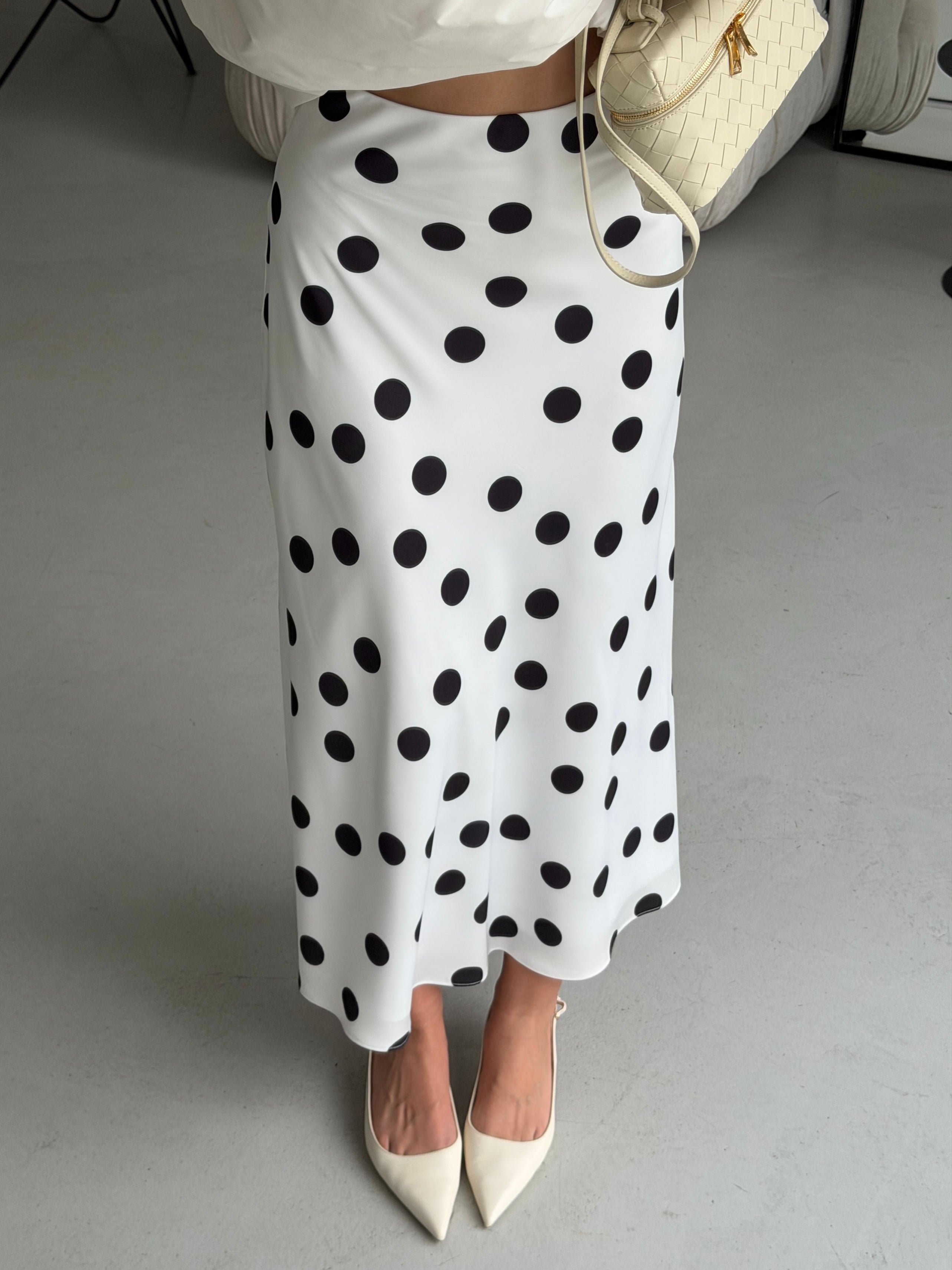 Satin Midi Skirt