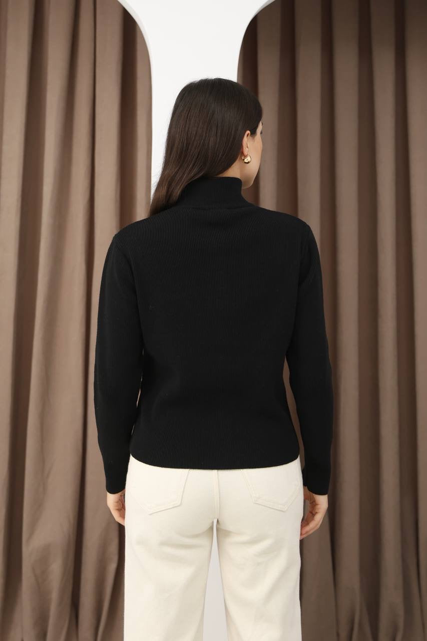 Zip-Up Knit Sweater✨