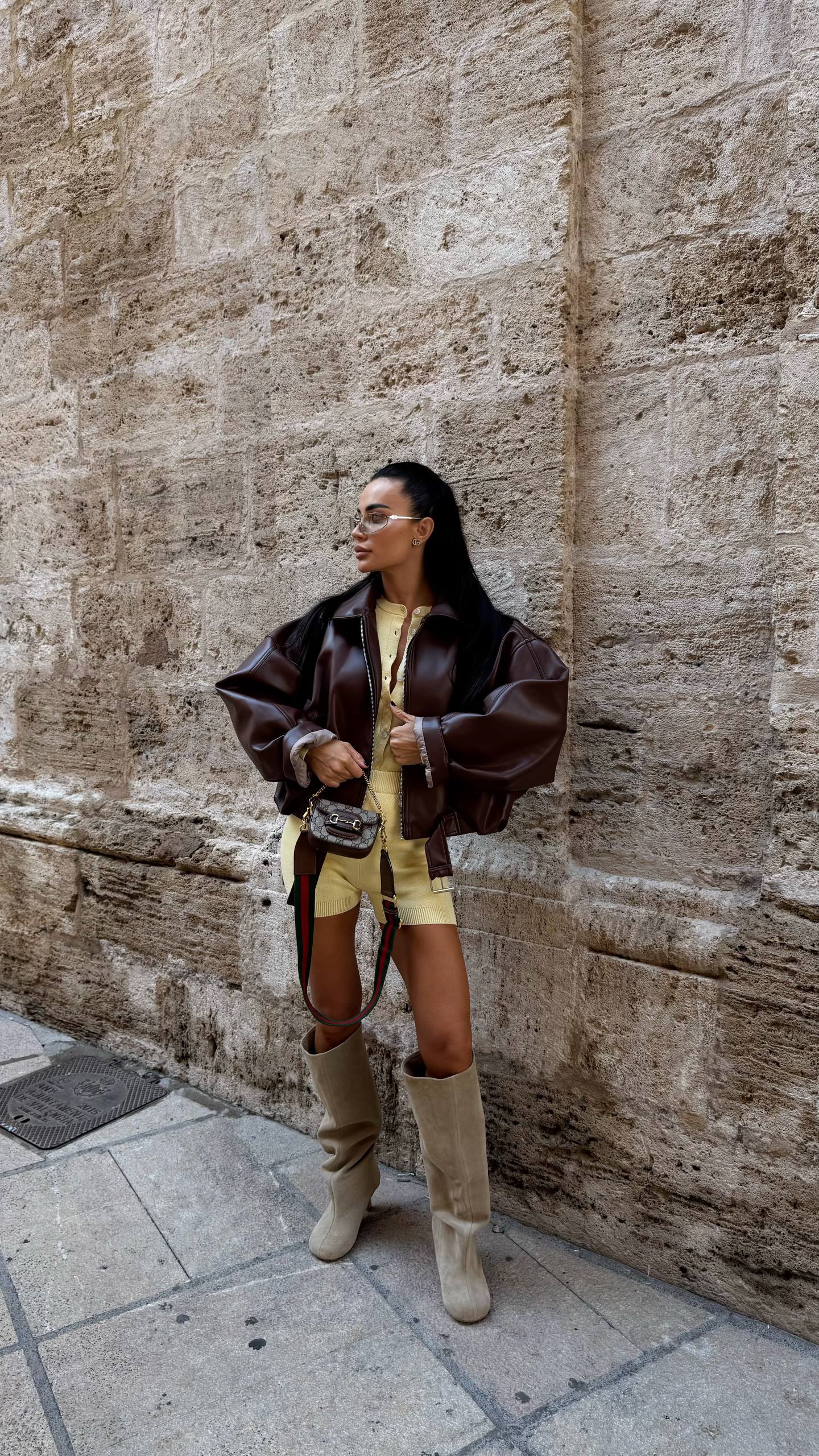 Cropped Oversized Jacket