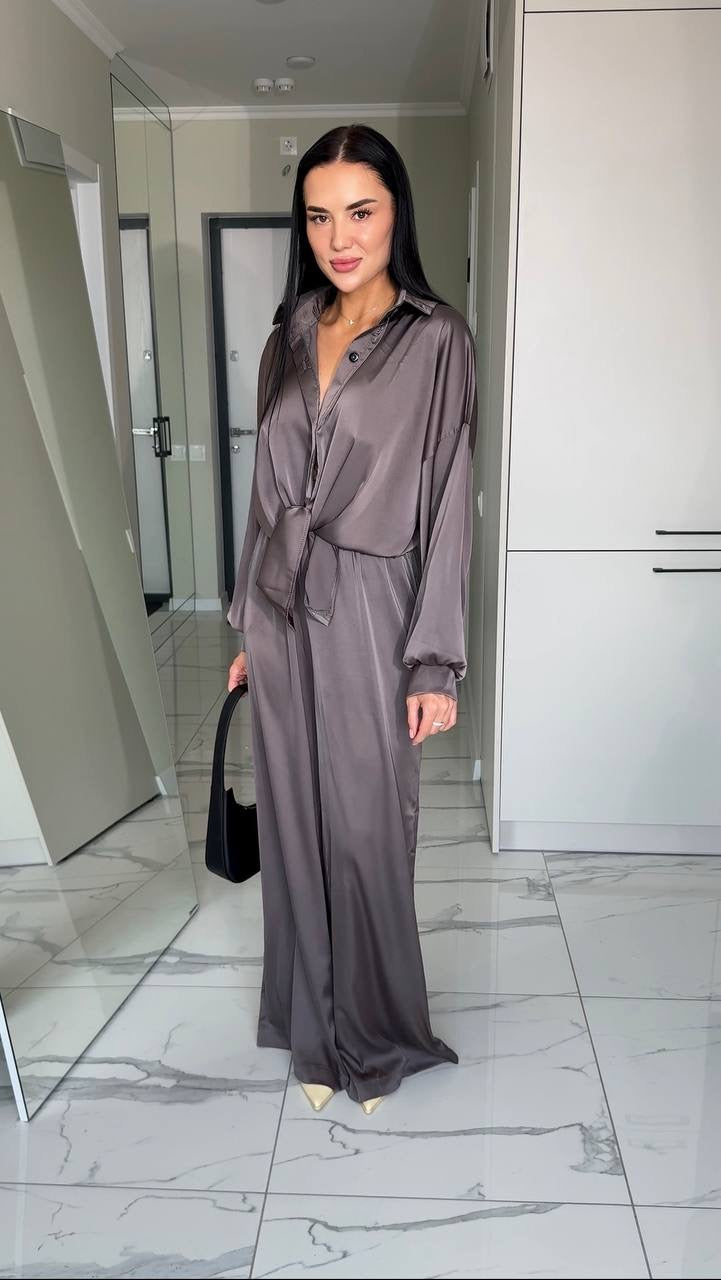 Three-Piece Set (Pants, Shirt & Scarf)
