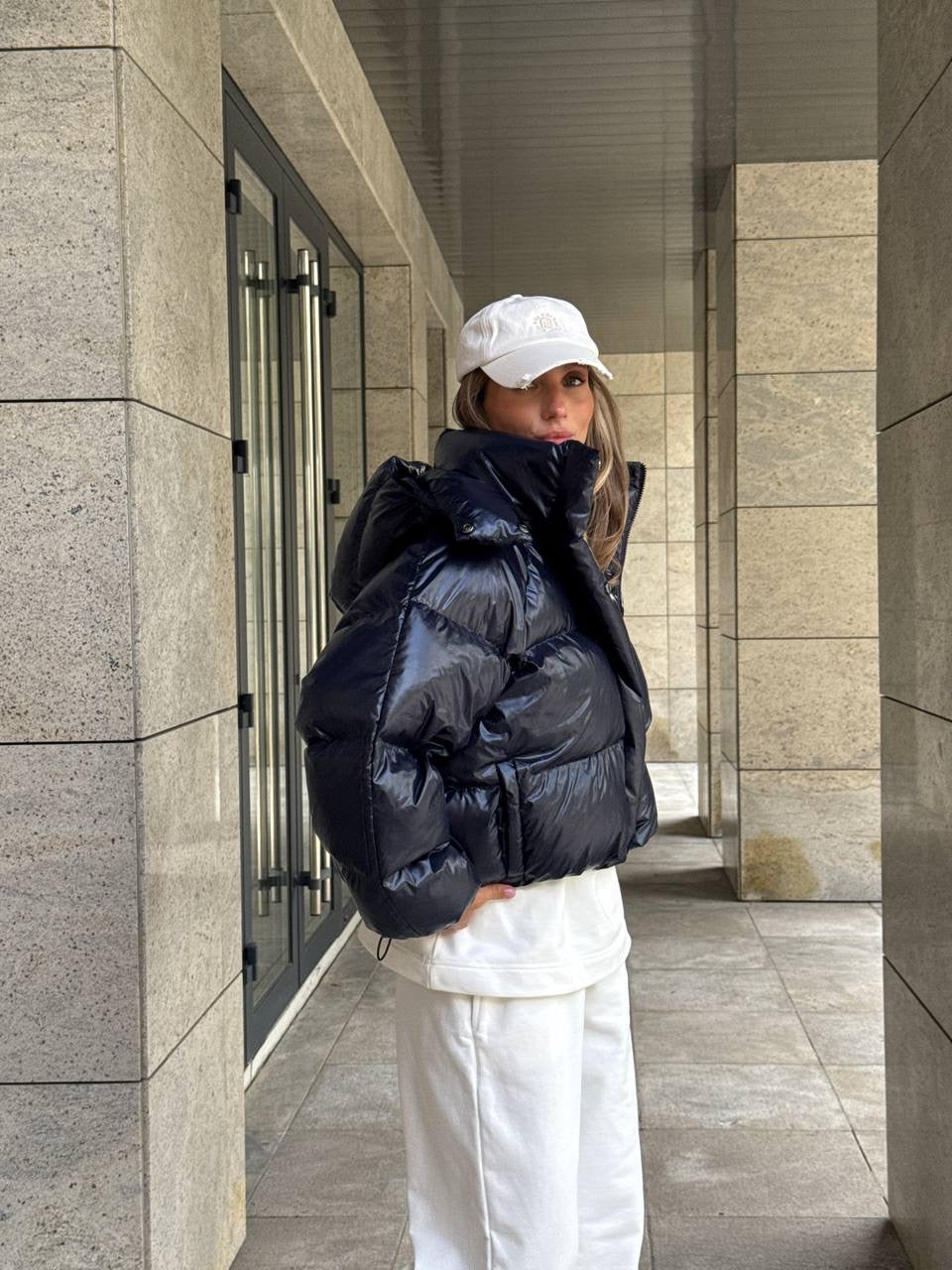 “IRISH” Cropped Puffer
