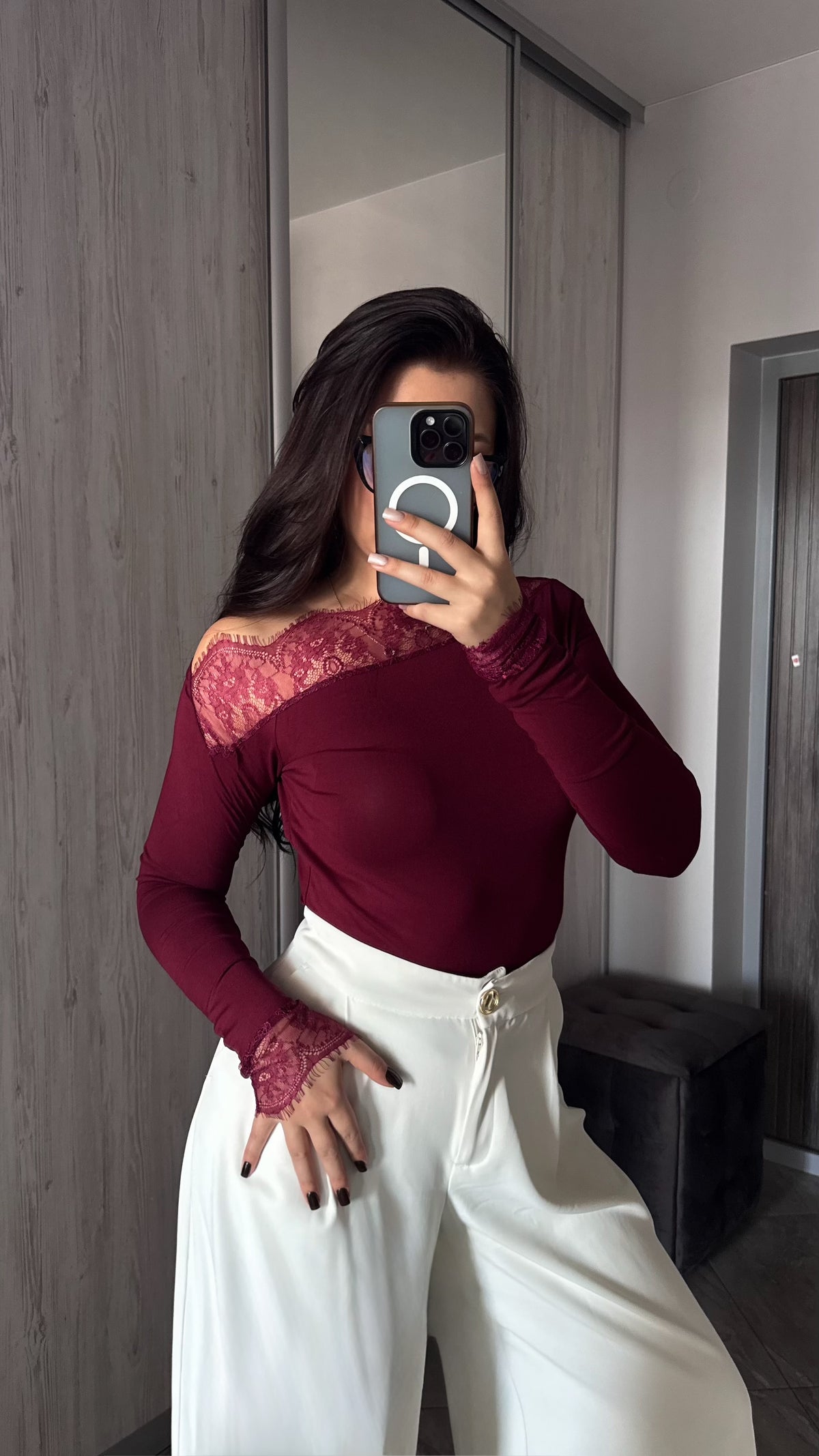 Lace Long Sleeve Top