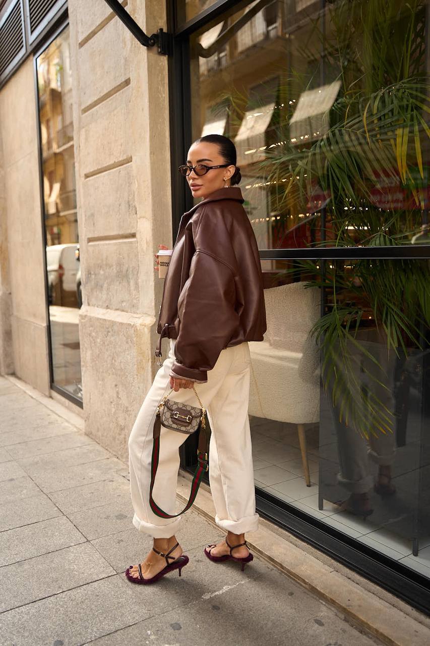 Cropped Oversized Jacket