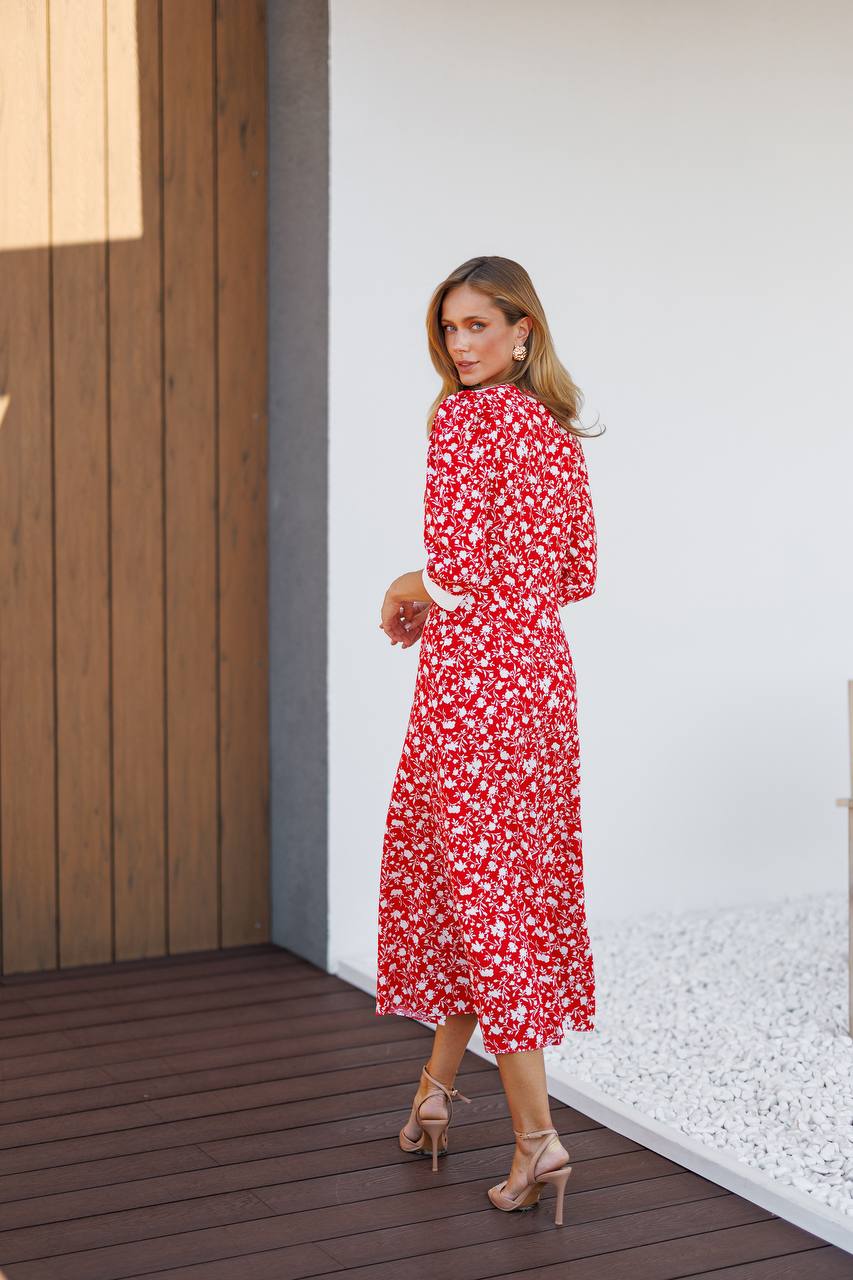 Floral collared dress