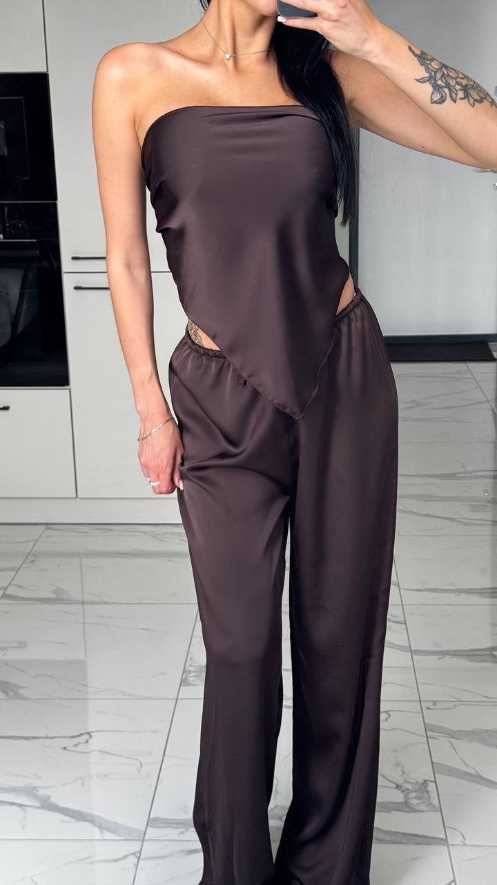 Scarf Top & Pants Set 