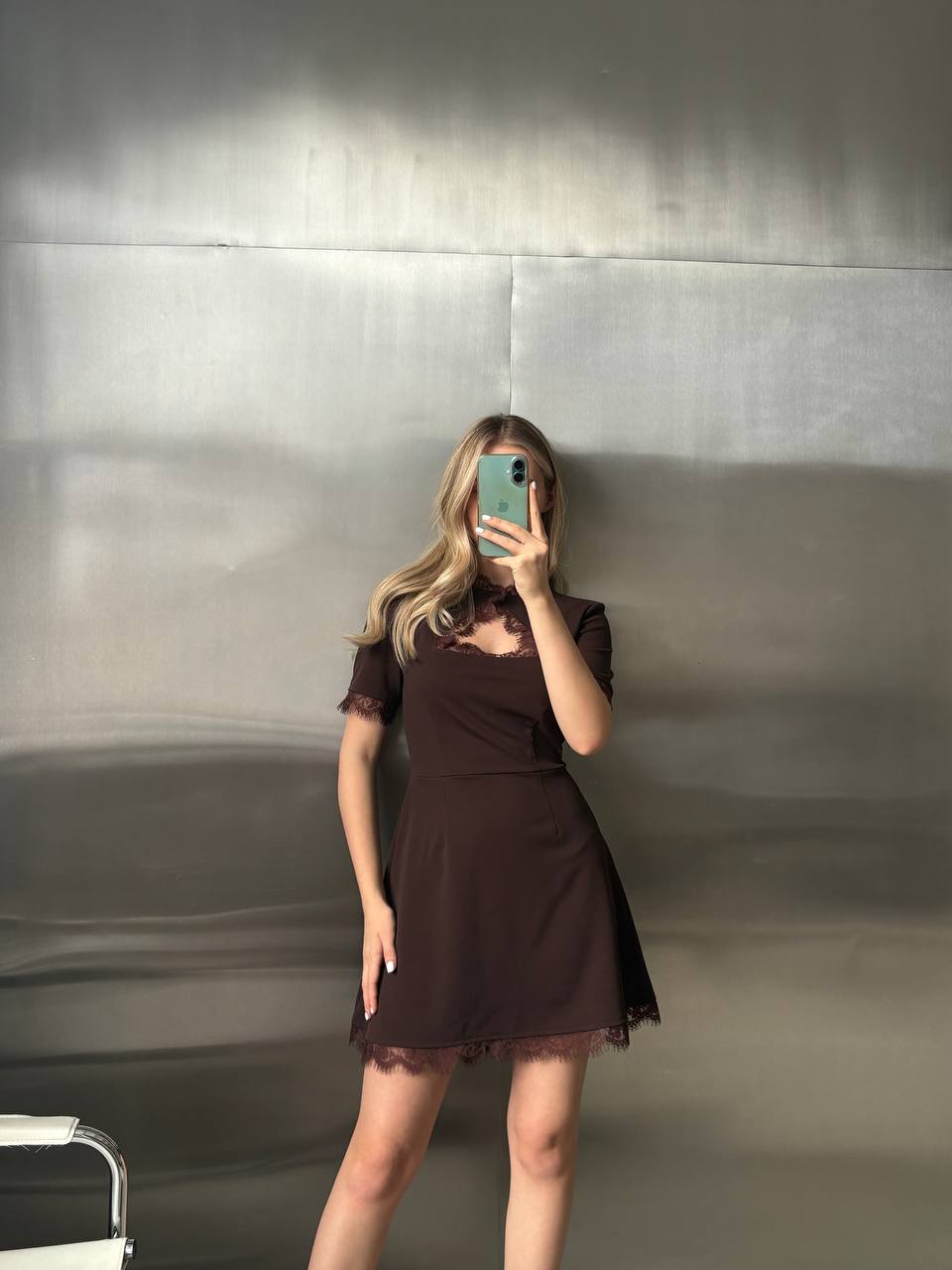 Lace mini dress