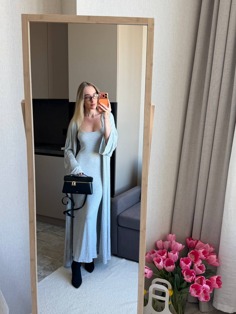 2-in-1 Set: Cardigan + Dress
