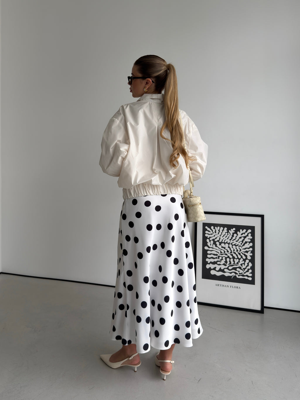 Satin Midi Skirt