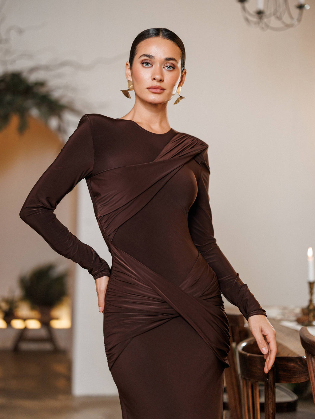 Maxi Dress with Open Back