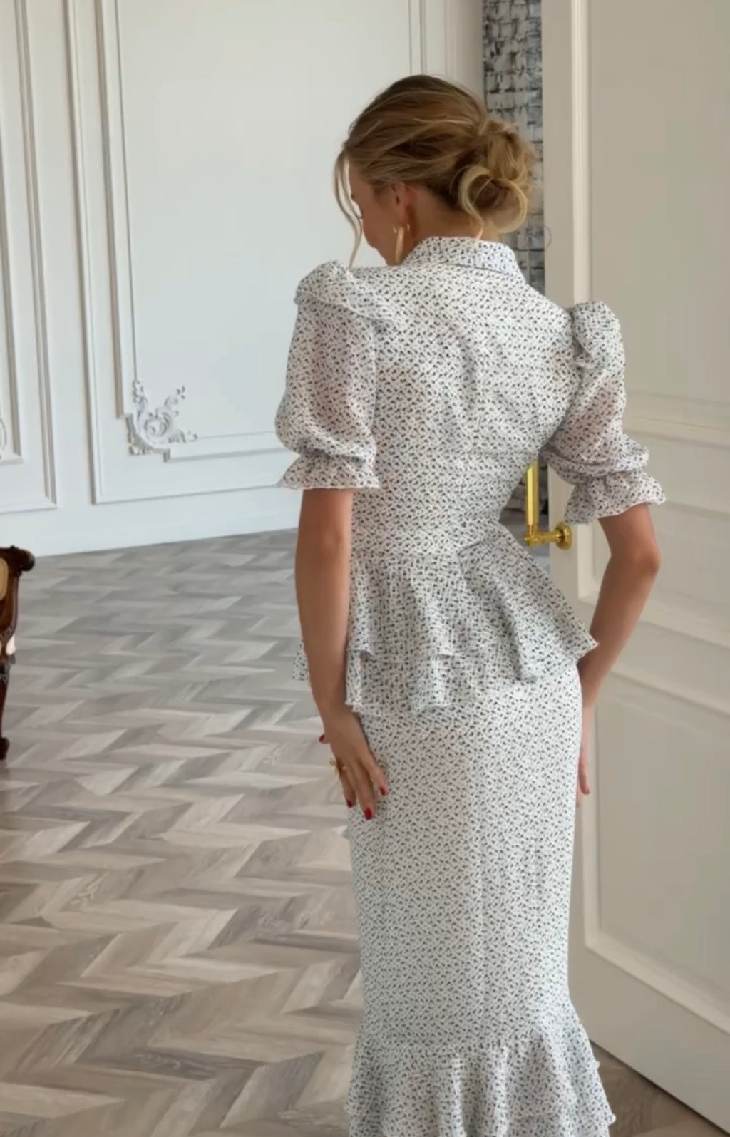Midi Chiffon Dress