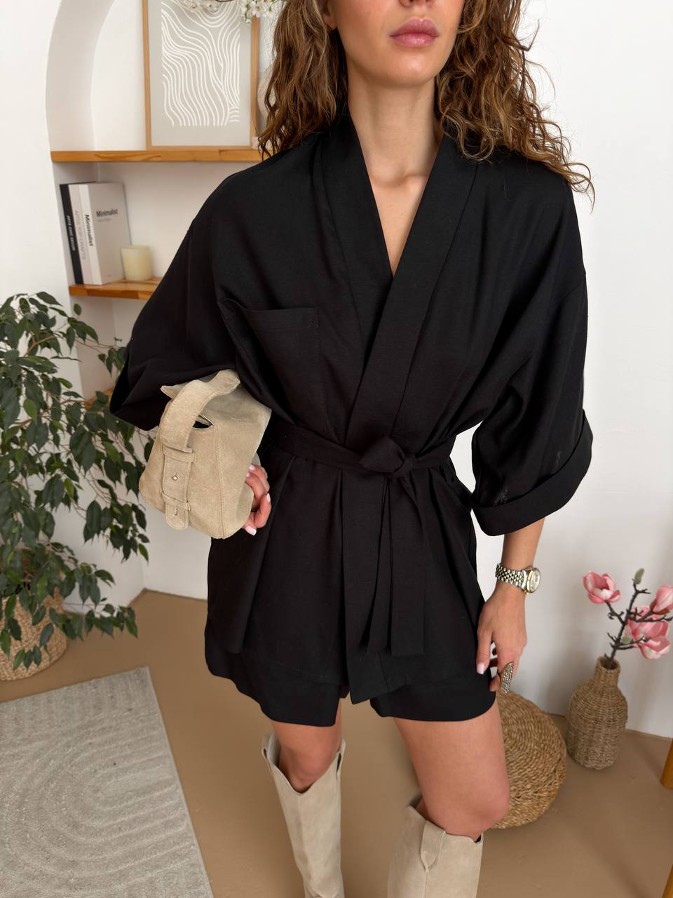 Margaret set (shorts + wrap top)