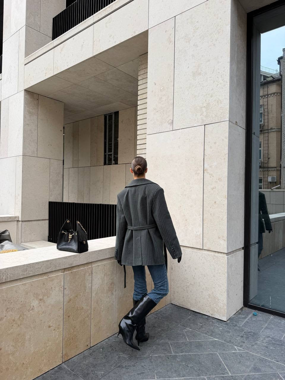 The "Sonata" Striped Jacket-Coat