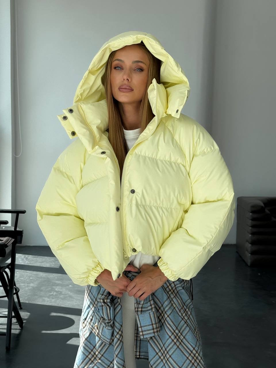 “IRISH” Cropped Puffer