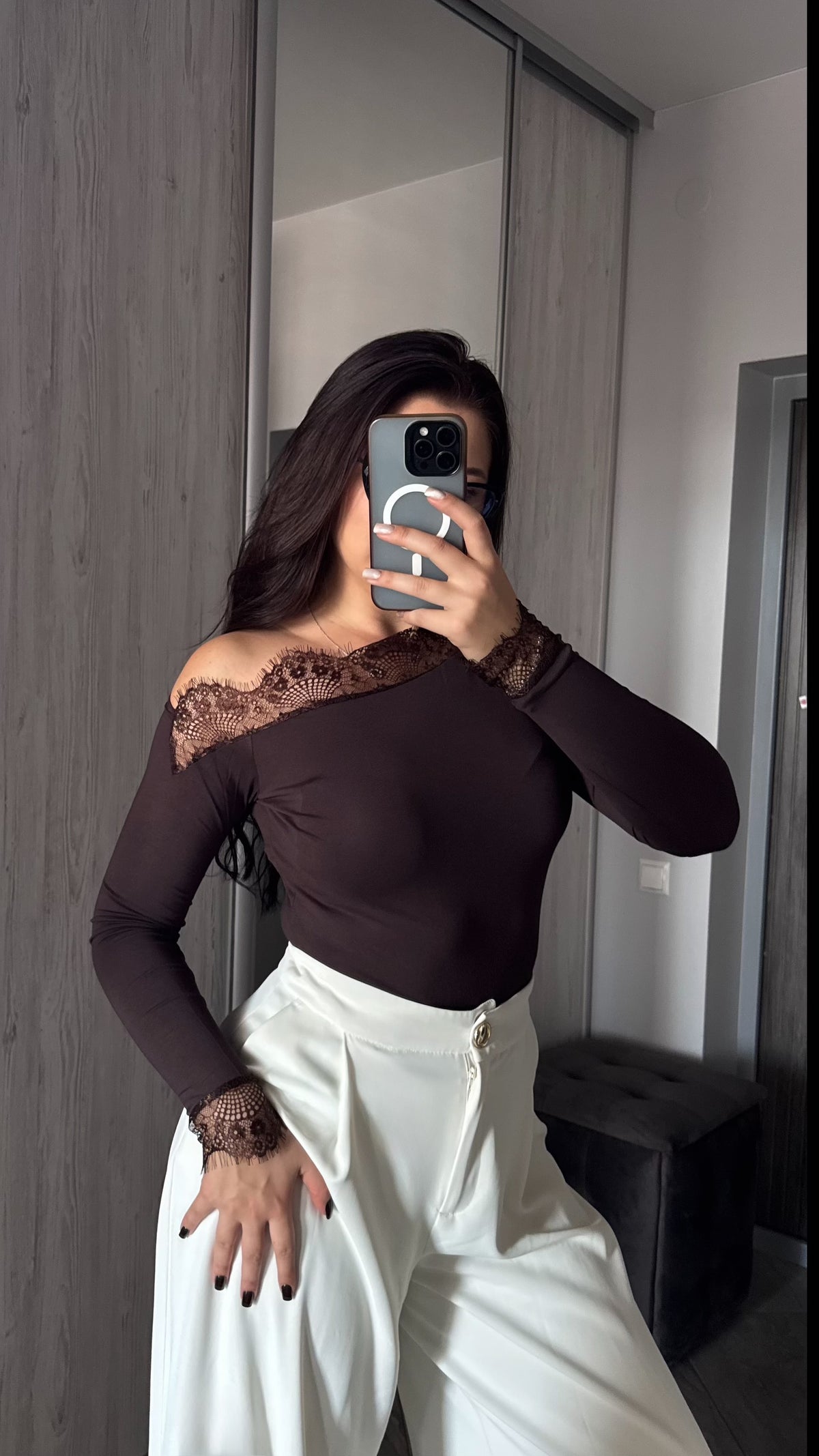 Lace Long Sleeve Top