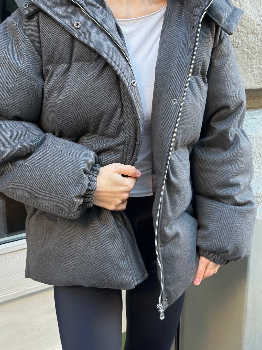 Cashmere Puffer Jacket