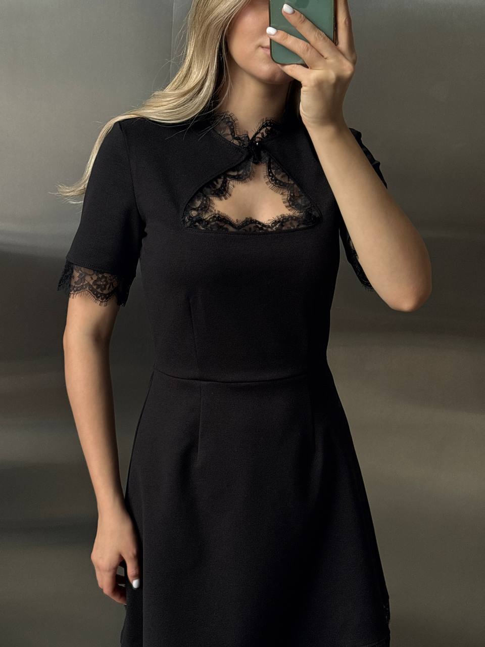 Lace mini dress