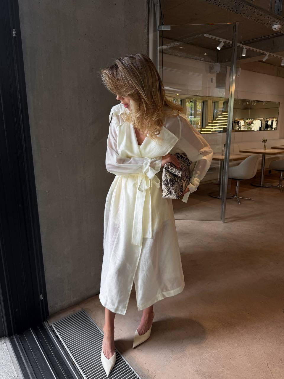 Organza Trench Coat