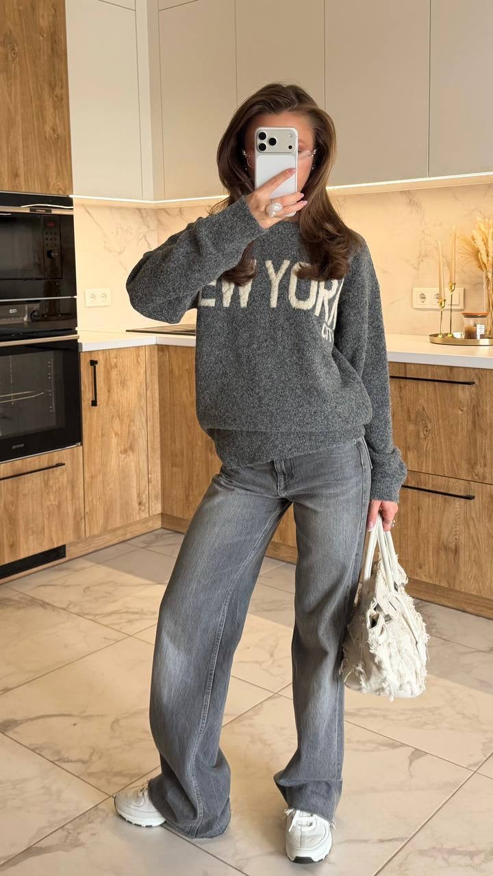 "NEW YORK" Sweater