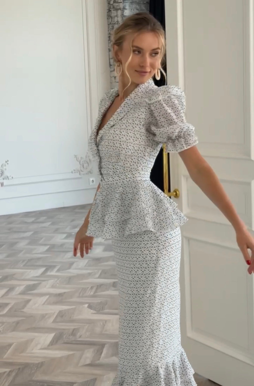 Midi Chiffon Dress