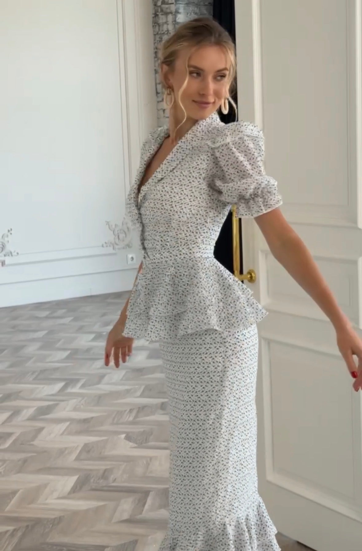 Midi Chiffon Dress