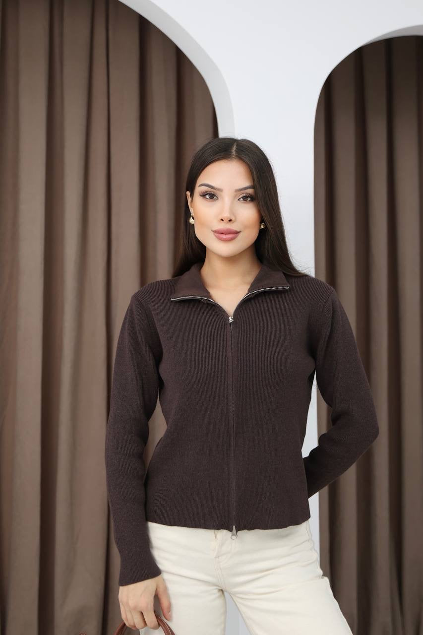 Zip-Up Knit Sweater✨