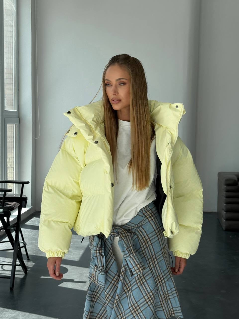“IRISH” Cropped Puffer