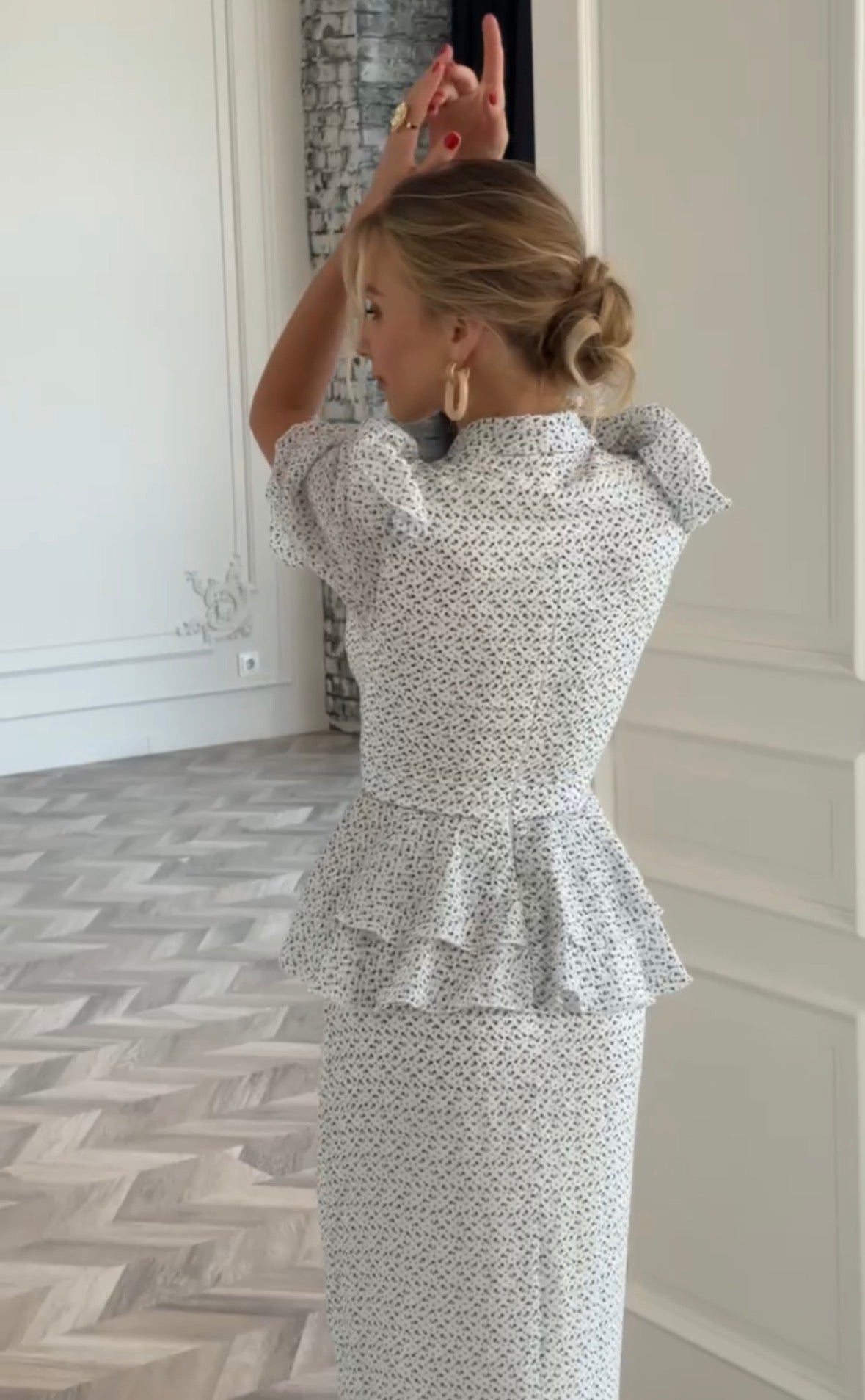 Midi Chiffon Dress