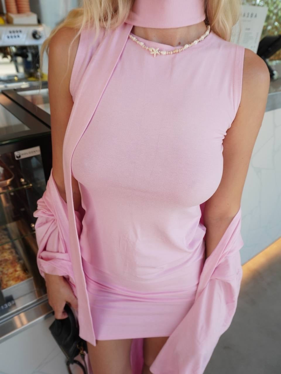 2-in-1 Set (Cardigan + Dress)