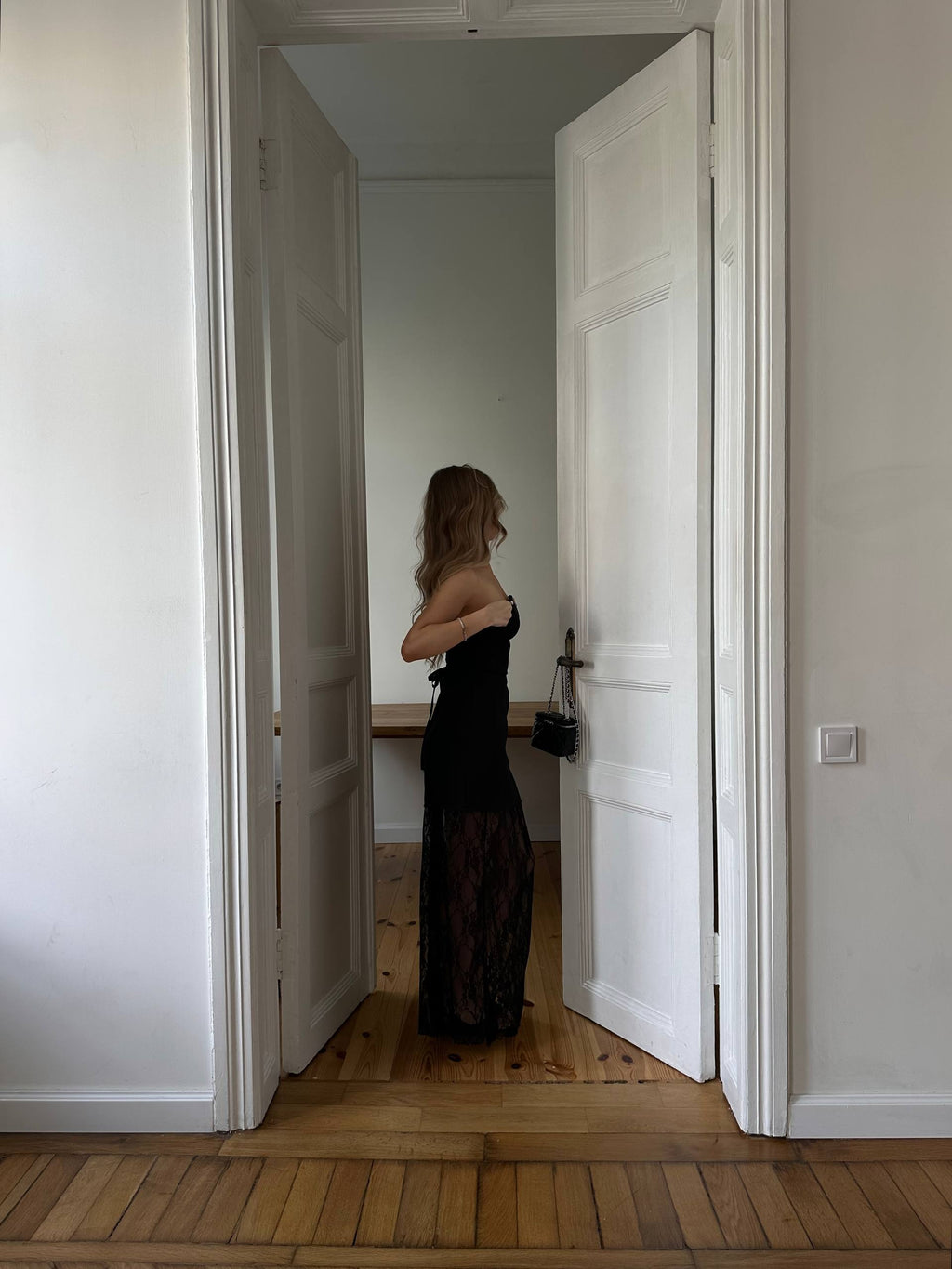 Lace-up dress + skirt set✨