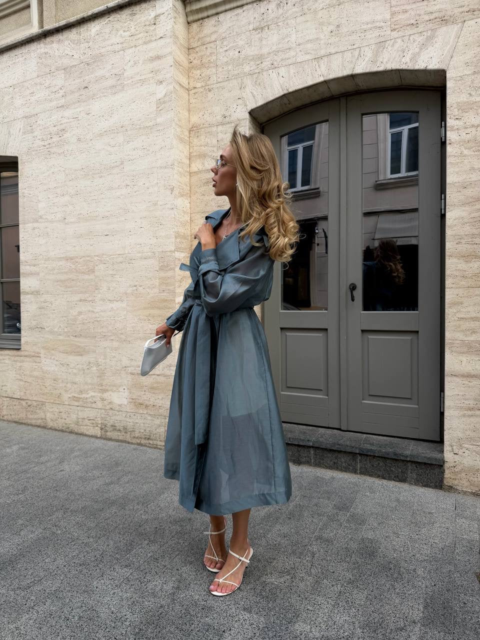 Organza Trench Coat