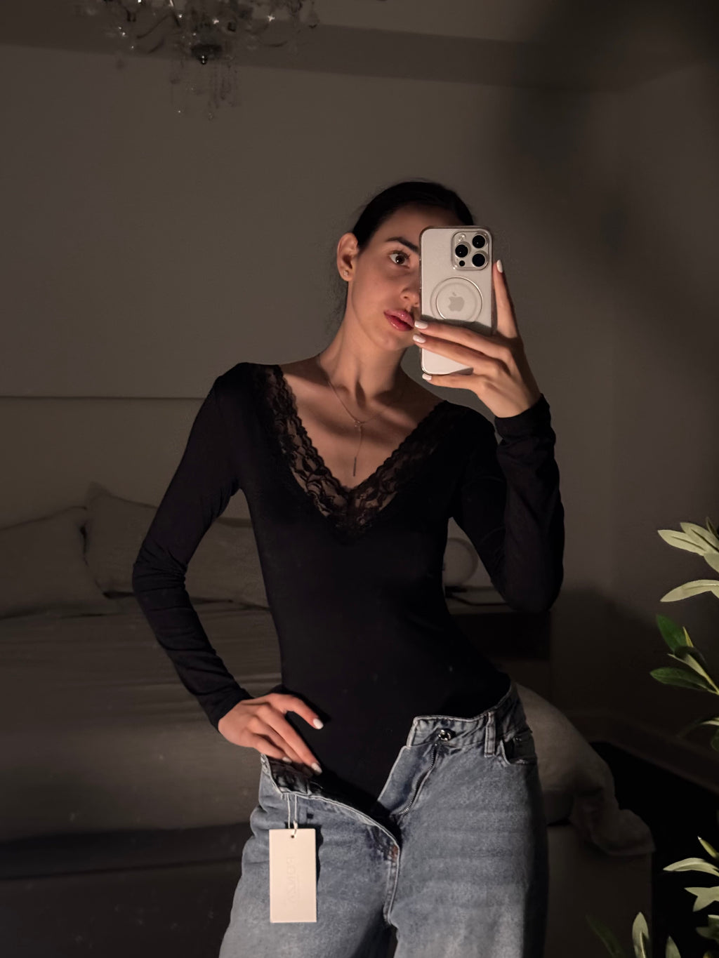 Bodysuit with lace✨