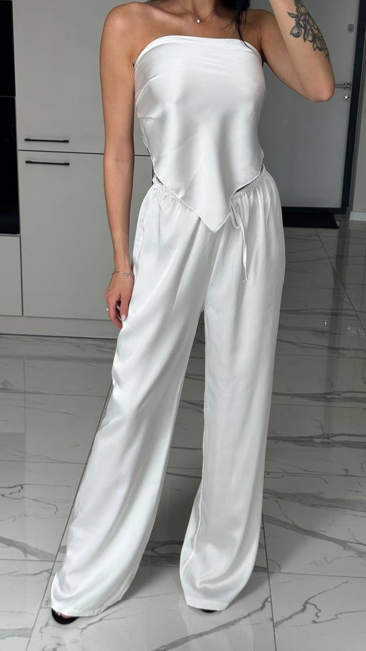 Scarf Top & Pants Set 