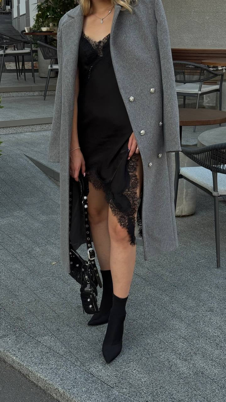 Midi coat with waist accent✨