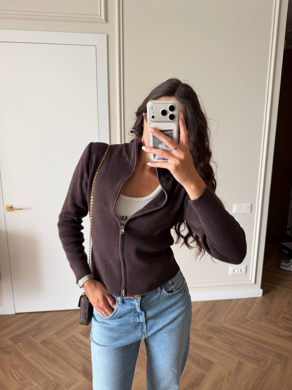 Zip-Up Knit Sweater✨