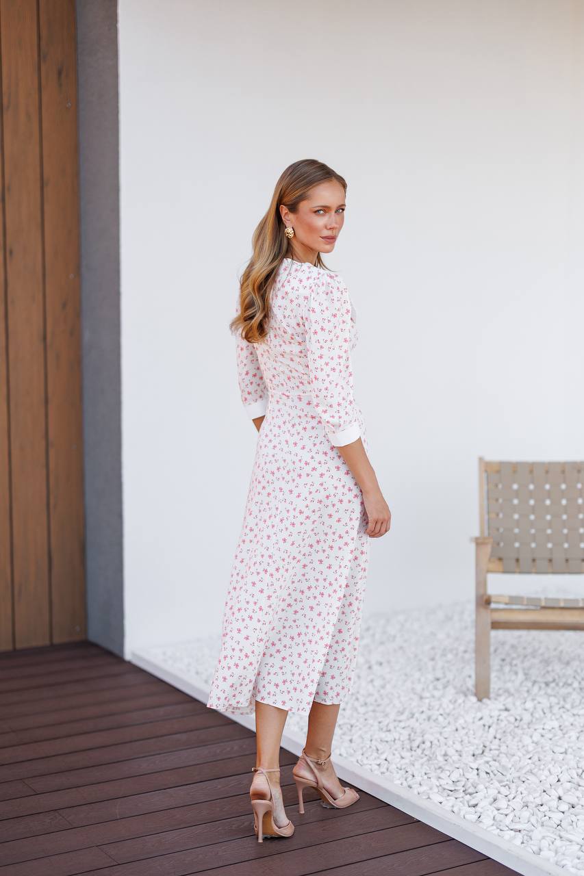 Floral collared dress