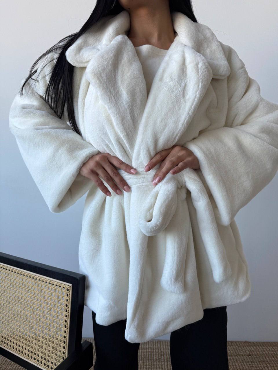 Stylish faux fur coat with lining ✨