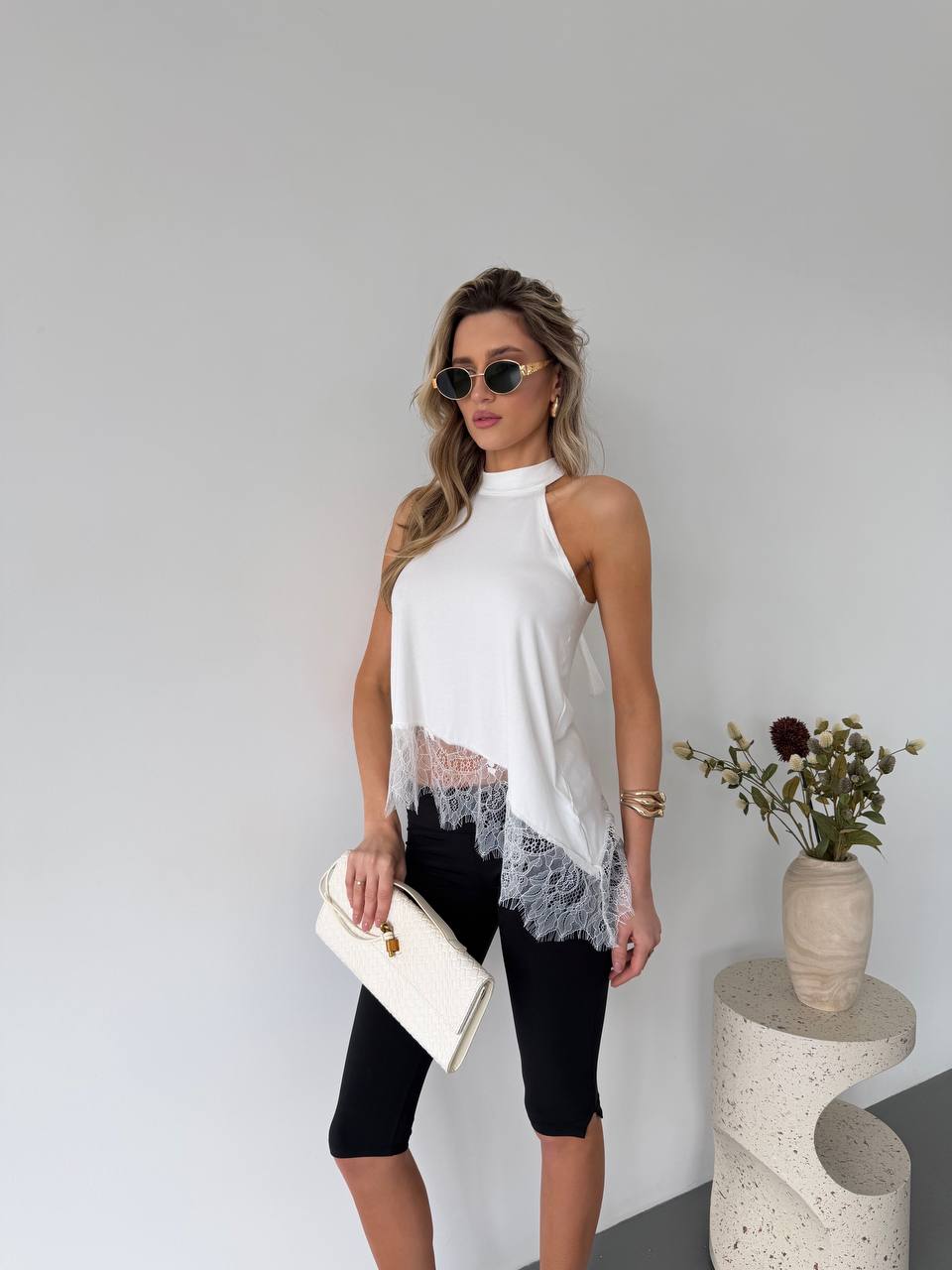 Top with Lace Details