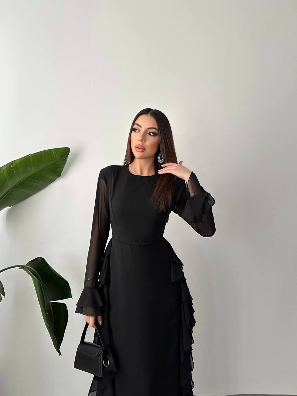 Chiffon dress with lining✨
