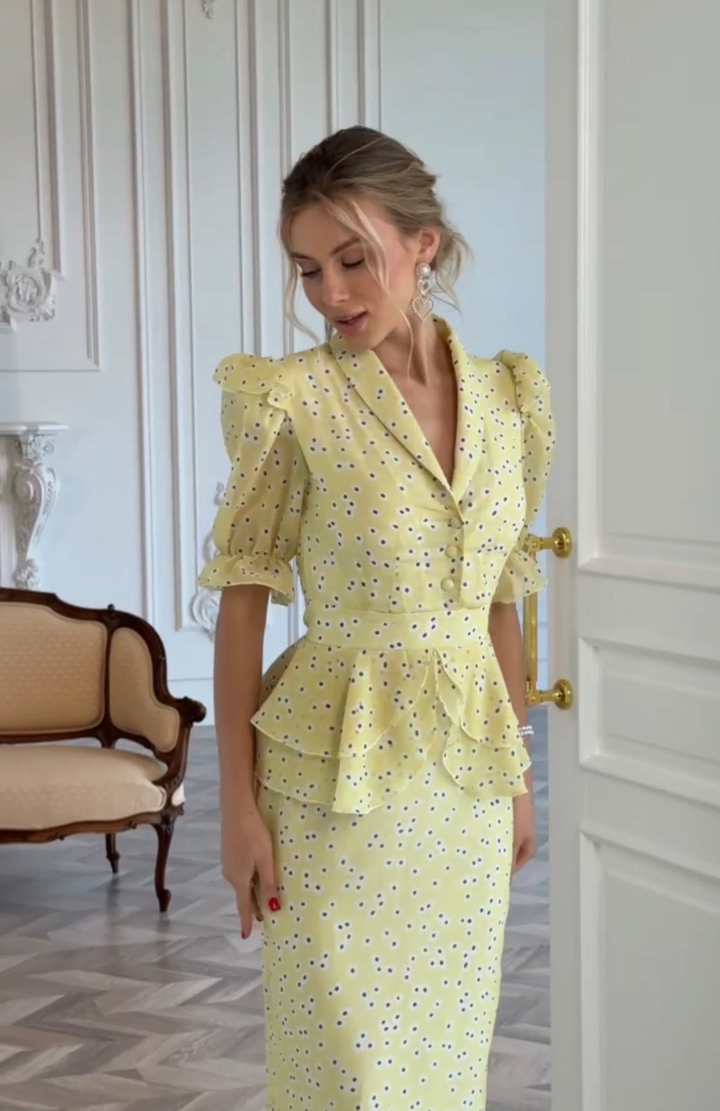 Midi Chiffon Dress