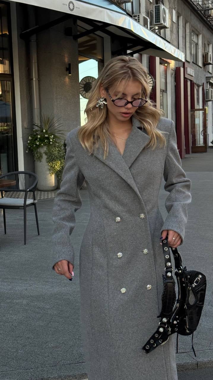 Midi coat with waist accent✨