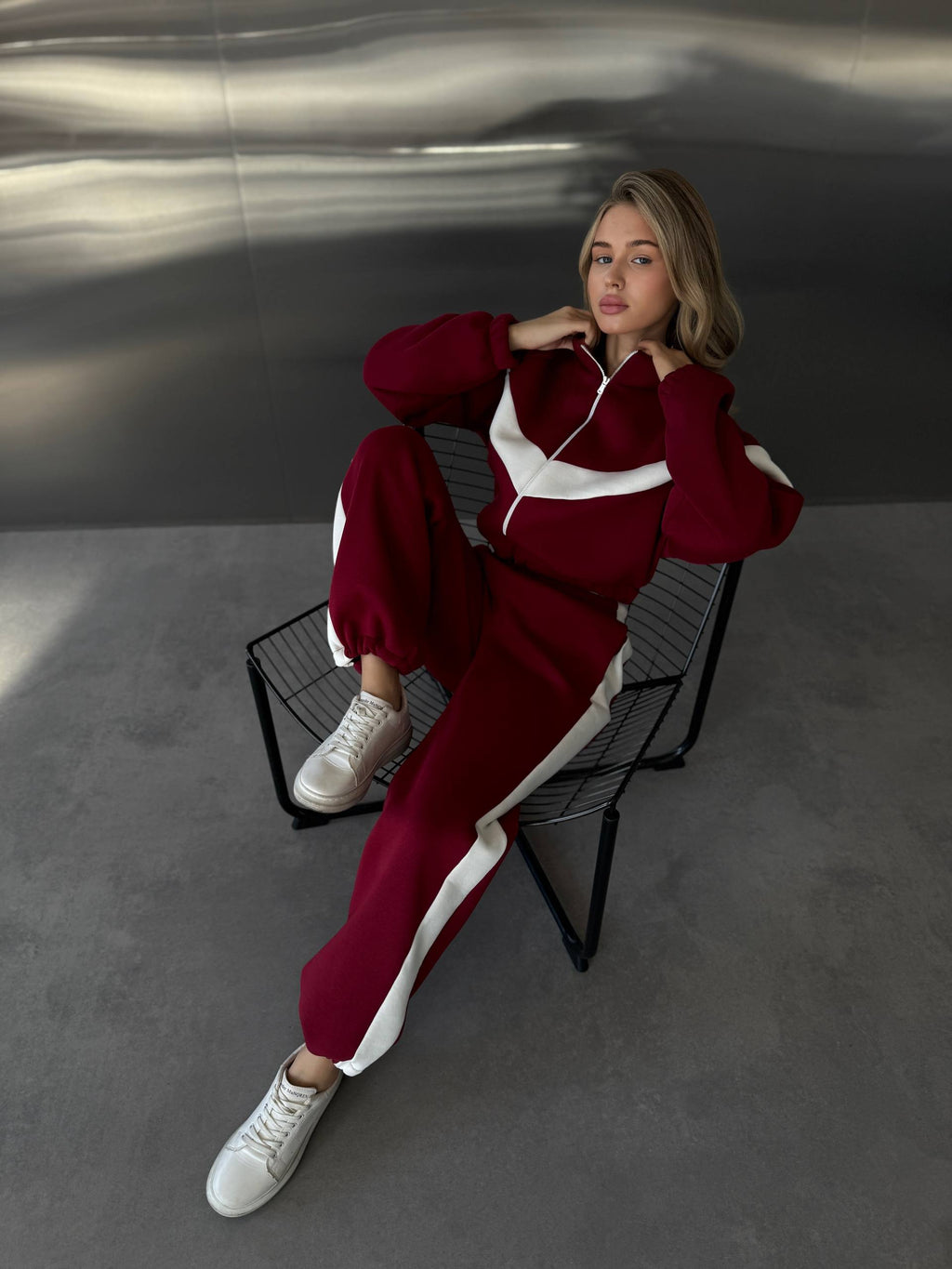 High-Quality Stylish Suit with Accent Inserts