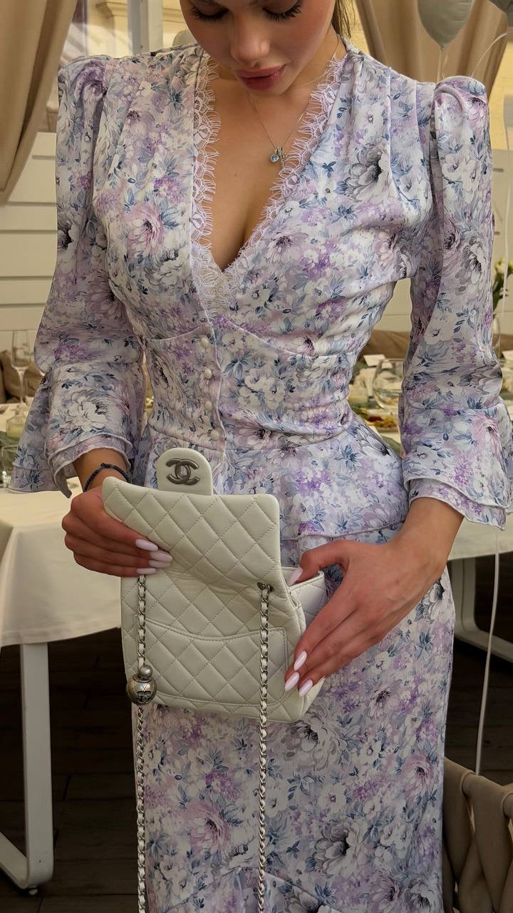 Peplum Top with a Maxi Skirt