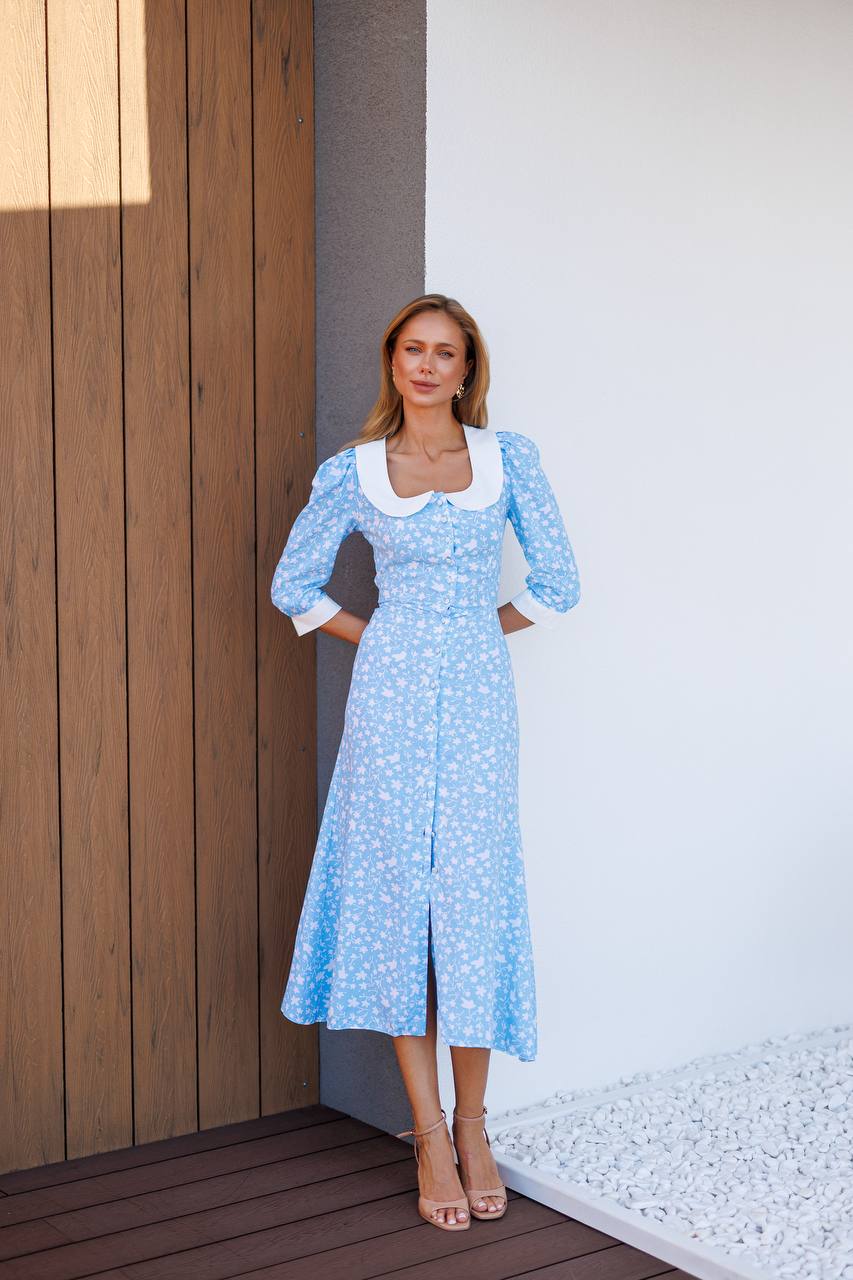 Floral collared dress