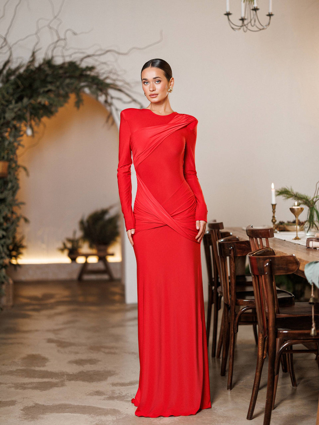 Maxi Dress with Open Back