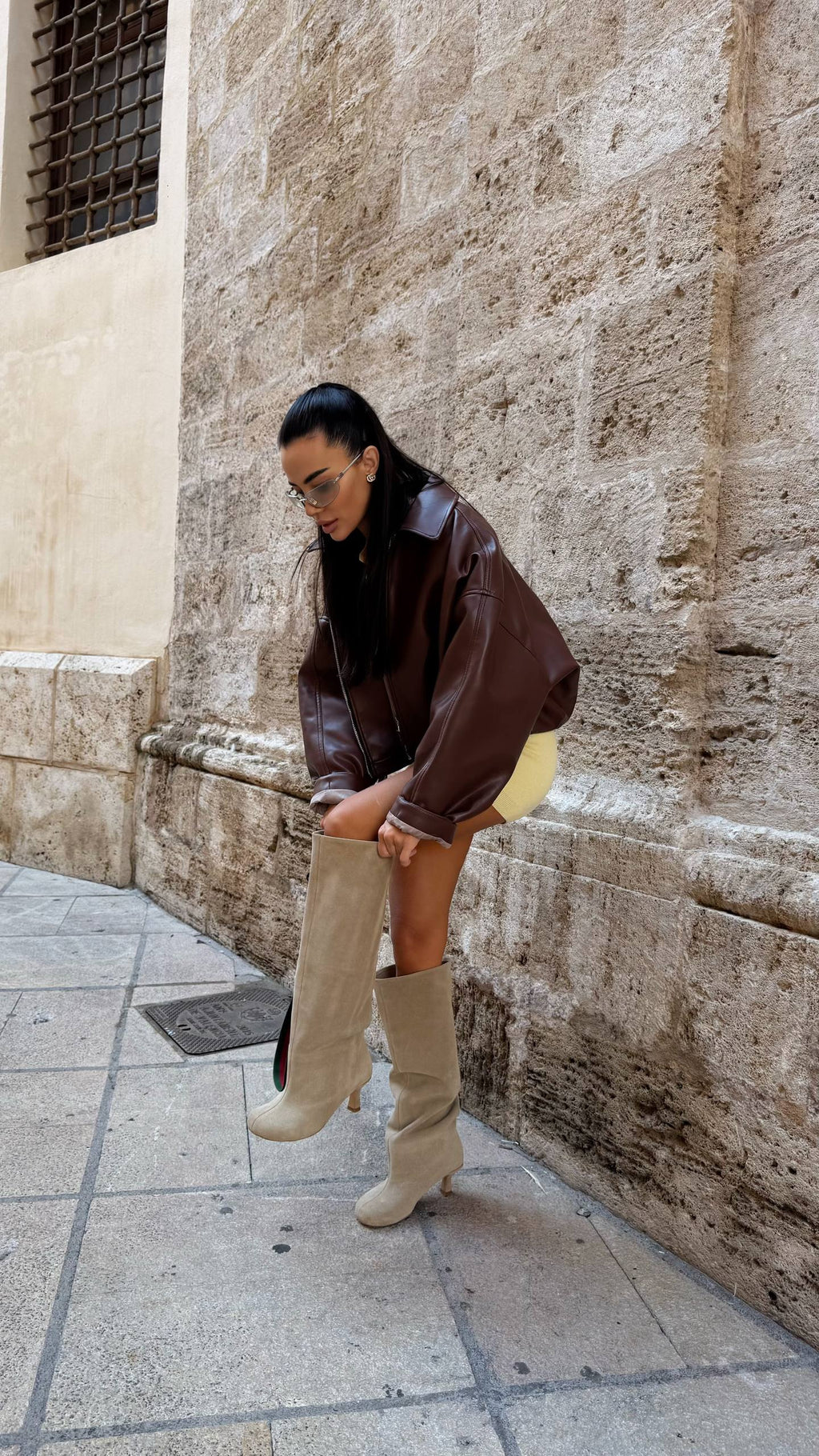 Cropped Oversized Jacket