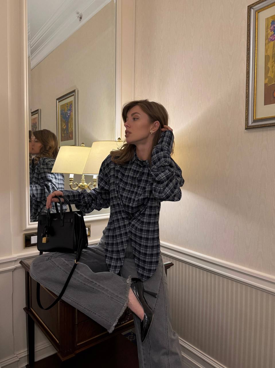 Stylish Plaid Shirt “Isabel”