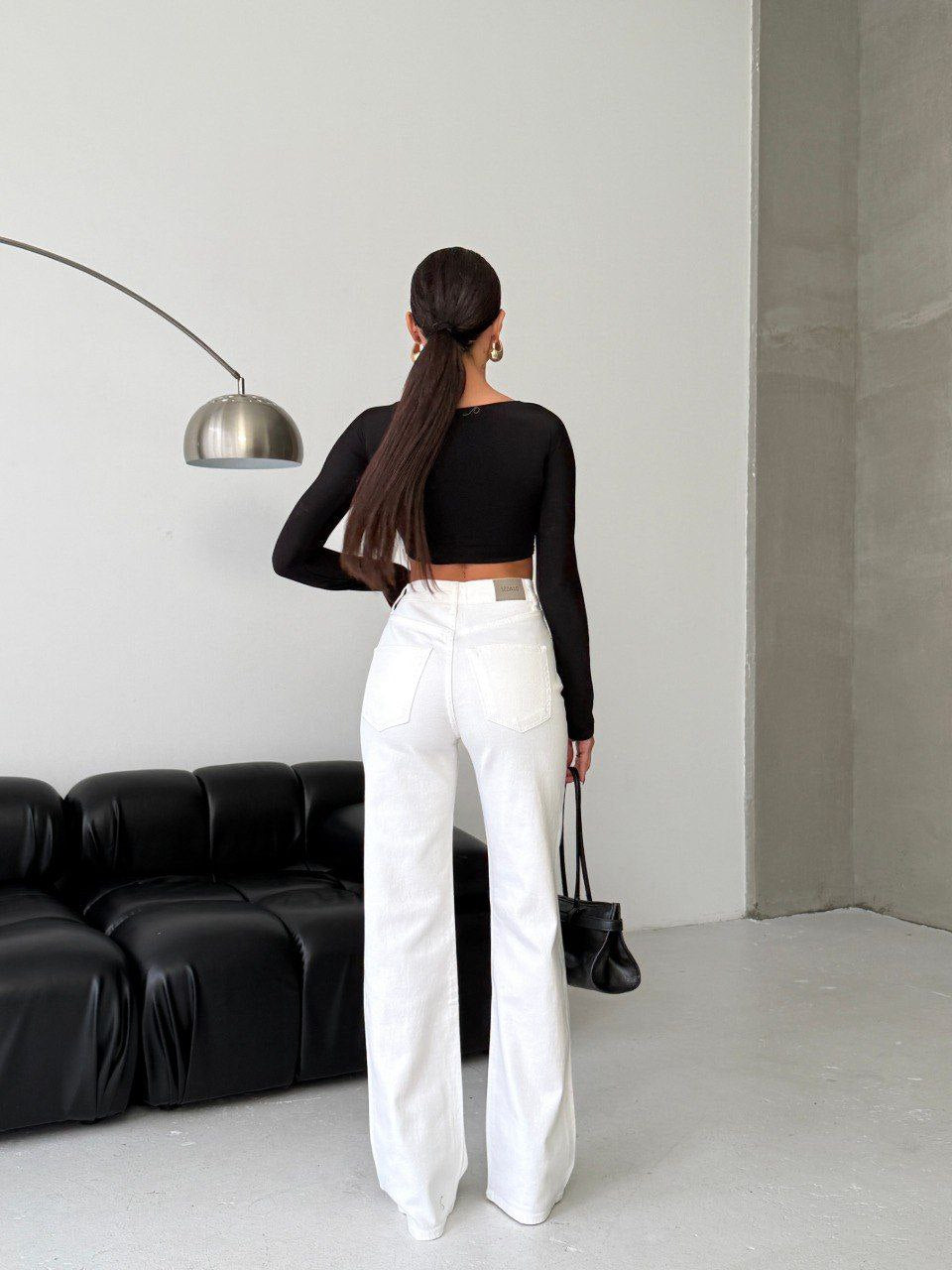 Classic white jeans