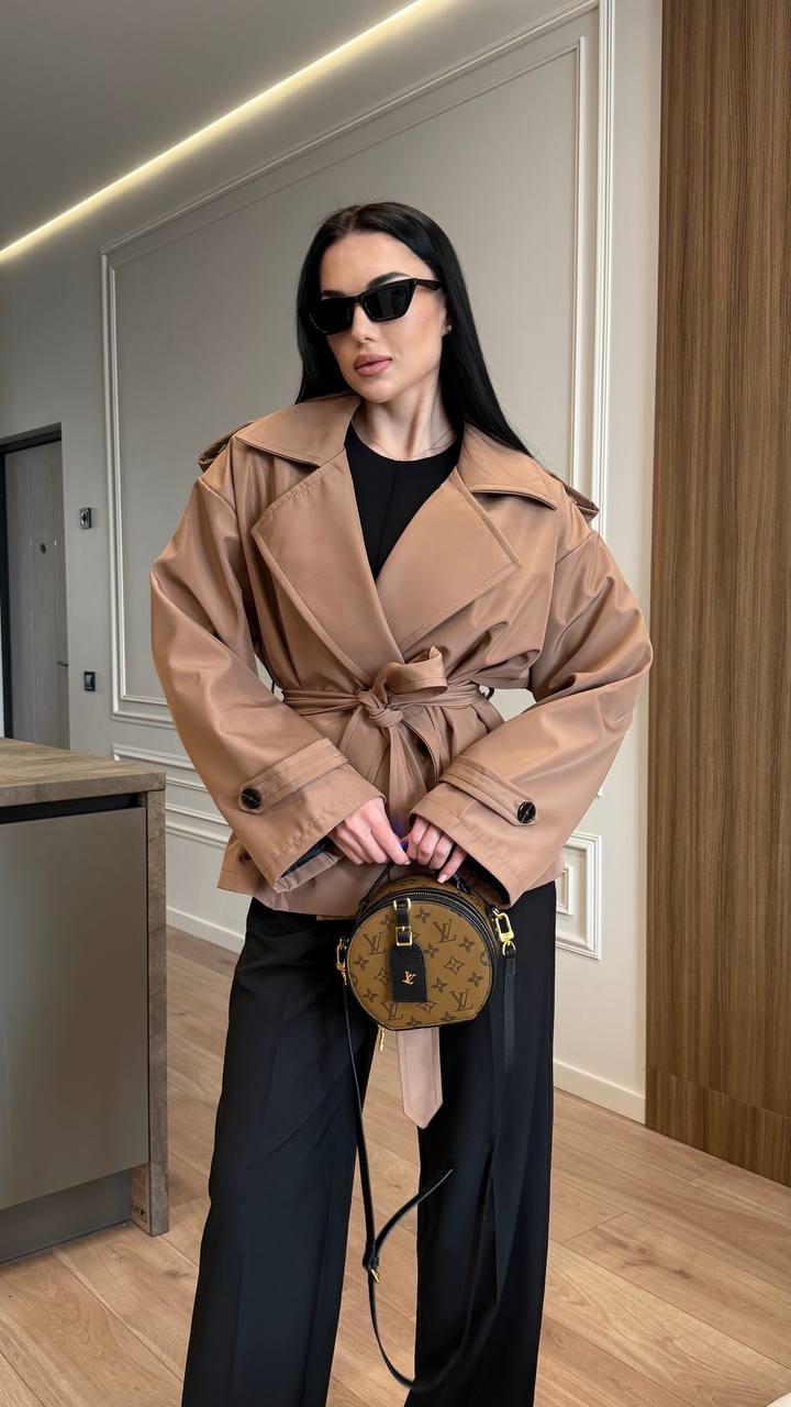 Cropped Trench Coat
