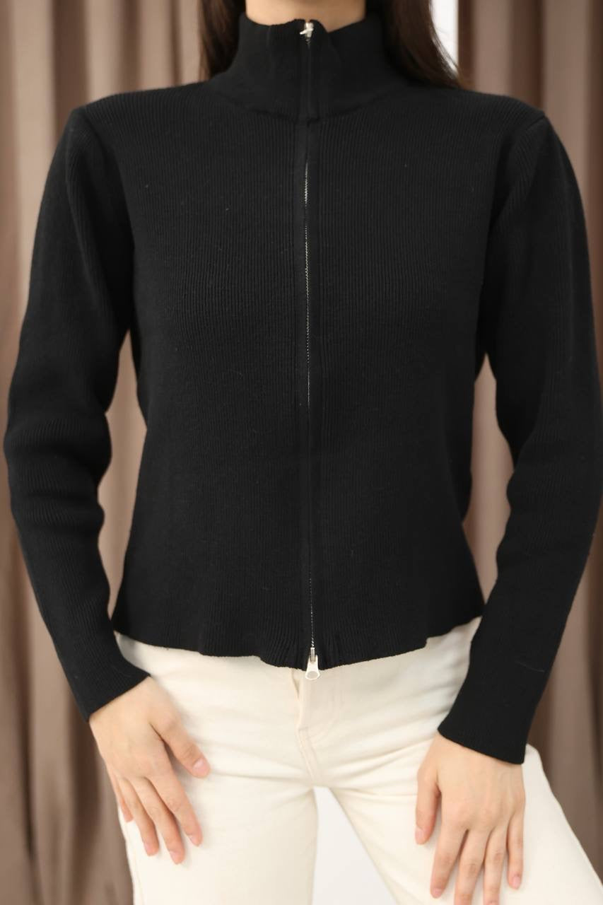 Zip-Up Knit Sweater✨